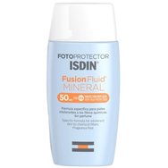 Isdin Fotoprotector 0% Mineral Spf50 Fusion Fluid 50ml - Слънцезащитен продукт за лице с висока защита & лека флуидна текстура с физични филтри без аромат, подходящ и за атопична кожа