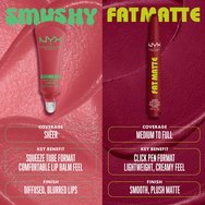 Nyx Professional Makeup Fat Matte Smooth Color Lipstick Лек Матов Червило с Цвят за Нежен & Сияен Финиш 1 брой - 01 Cozy Whipped