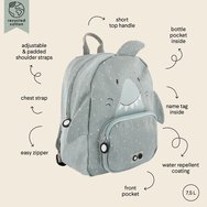 Trixie Backpack Детска раница в различни сладки дизайни с животни 1 брой - Mr. Shark