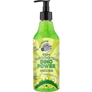 Organic Shop Dino Power Apple & Pear 2-In-1 Hair & Body Wash 500ml - Хидратиращ душ гел и шампоан 2 в 1 с аромат на круша и ябълка за коса и тяло с помпа Organic Shop Dino Power Apple & Pear 2-In-1 Hair & Body Wash 500ml - Хидратиращ душ гел и шампоан 2 в 1 с аромат на круша и ябълка за коса и тяло с помпа