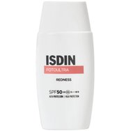 Isdin Fotoultra Redness Spf50 слънцезащитен крем за лице с висока защита за чувствителна кожа, който коригира признаците на зачервяване на кожата 50ml Isdin Fotoultra Redness Spf50 слънцезащитен крем за лице с висока защита за чувствителна кожа, който коригира признаците на зачервяване на кожата 50ml