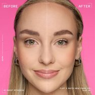 Nyx Professional Makeup Fluff & Snatch Brow Powder Pen Двуфункционална писалка за вежди за запълване & оформяне с естествен & мек матов резултат 1g - 02 Taupe Nyx Professional Makeup Fluff & Snatch Brow Powder Pen Двуфункционална писалка за вежди за запълване & оформяне с естествен & мек матов резултат 1g - 02 Taupe