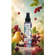 Macrovita Simply Yours Ruby Splash Pomegranate & Water Lily Body & Hair Mist Хидратиращ спрей за тяло & коса с аромат на нар & водна лилия, който излъчва жизненост & увереност 100ml