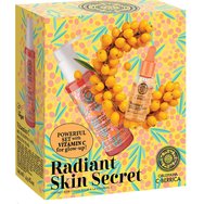 Oblepikha Siberica Promo Radiant Skin Secret Vitamin C Revitalizin Peeling Mask 145ml & Vitamin C Glow Up Moisturising Capsule Serum 30ml