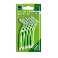 Intermed Ergonomic InterBrush 5 бр Size 5 - 0.8mm - Интердентални четки със специална анатомична дръжка Зелена Intermed Ergonomic InterBrush 5 бр Size 5 - 0.8mm - Интердентални четки със специална анатомична дръжка Зелена
