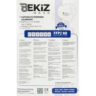 Bekiz Particle Filtering Half Mask FFP2 NR Сив 10 бр