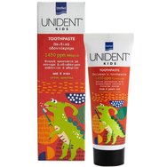 Intermed Unident Kids Strawberry Flavor 1450ppm Fluoride 6+ Years Children's Toothpaste 50ml - Детска паста за зъби с калций и флуор с вкус на ягода Intermed Unident Kids Strawberry Flavor 1450ppm Fluoride 6+ Years Children's Toothpaste 50ml - Детска паста за зъби с калций и флуор с вкус на ягода