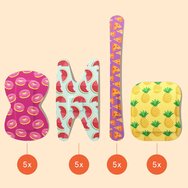 Wild Stripes Kids Finger Stripes Хипоалергенни лепящи детски пластири за покриване и защита на малки рани, нежни към кожата за оптимално заздравяване, 20 броя
