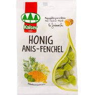 Kaiser Sore Throat Candies Honig Anis Fenchel 90g - Бонбони против болки в гърлото и кашлица с пълнеж от анасон, мед и копър Kaiser Sore Throat Candies Honig Anis Fenchel 90g - Бонбони против болки в гърлото и кашлица с пълнеж от анасон, мед и копър