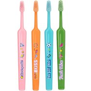 TePe Kids Extra Soft Toothbrush 6+ Years 4 броя - Multicolor 14 - Детски четки за зъби с много меки влакна & приятни дизайни TePe Kids Extra Soft Toothbrush 6+ Years 4 броя - Multicolor 14 - Детски четки за зъби с много меки влакна & приятни дизайни