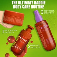 Nyx Professional Makeup Hair & Body Fragrance Mist 160ml - Caramelt Mami Nyx Professional Makeup Hair & Body Fragrance Mist 160ml - Caramelt Mami