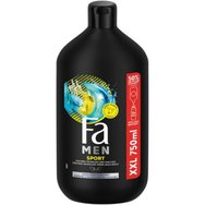 Fa Men Sport Body, Hair & Face Deep Clean Feel Shower Gel & Foam Bath 750ml - Хидратиращ, нежен и освежаващ душ гел за мъже с цитрус за интензивно усещане за свежест