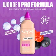 Nyx Professional Makeup Make\'em Wonder Soft Matte Buildable Foundation Хидратиращ & Мек Матов Фон дьо тен за по-Гладка, Равномерна & Сияйна Кожа 30ml - 04 Cool Porcelain