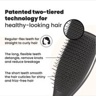 Tangle Teezer Special Edition The Ultimate Detangler Straight & Curly Hairbrush Четка за лесно разплитане за силна & къдрава коса 1 брой - Midnight Silver