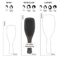 Tangle Teezer Special Edition The Ultimate Detangler Straight & Curly Hairbrush Четка за лесно разплитане за силна & къдрава коса 1 брой - Midnight Silver