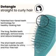 Tangle Teezer The Mini Ultimate Detangler Hairbrush Мини четка за коса за разплитане без чупене и лесна за носене, 1 брой - Mini Transformative Teal Tangle Teezer The Mini Ultimate Detangler Hairbrush Мини четка за коса за разплитане без чупене и лесна за носене, 1 брой - Mini Transformative Teal