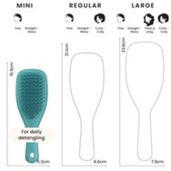 Tangle Teezer The Mini Ultimate Detangler Hairbrush Мини четка за коса за разплитане без чупене и лесна за носене, 1 брой - Mini Transformative Teal Tangle Teezer The Mini Ultimate Detangler Hairbrush Мини четка за коса за разплитане без чупене и лесна за носене, 1 брой - Mini Transformative Teal