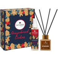 Messinian Spa Promo Christmas Box Spread The Scent Melomakarono Reed Diffuser 50ml & Gingerbread Cookies 100ml - Коледен аромат за стая с аромат на мед и макарони и хидратиращ празничен спрей за коса и тяло с аромат на бисквитки