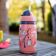 Tommee Tippee SuperStar Bacshield Insulated Straw Cup 12m+ Образователна термо чаша със сламено розово за малки деца 266ml