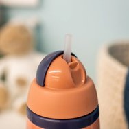 Tommee Tippee SuperStar Bacshield Insulated Straw Cup 12m+ Образователна термо чаша със сламено розово за малки деца 266ml
