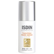 Isdin Fotoprotector 5 Daily Protection Fusion Water Magic Repair Color Spf50 слънцезащитен крем за лице с цвят, с висока защита, на водна основа, който защитава и възстановява признаците на фотостареене 50ml