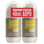 Salt of the Earth Promo Amber & Sandalwood Roll-On Deodorant 150ml (2x75ml) - Рол-он дезодорант с натурален произход с аромат на сандалово дърво и кехлибар Salt of the Earth Promo Amber & Sandalwood Roll-On Deodorant 150ml (2x75ml) - Рол-он дезодорант с натурален произход с аромат на сандалово дърво и кехлибар