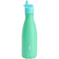 Chilly's Original Kids Bottle Детска бутилка от неръждаема стомана със сламка, която запазва водата хладна през целия ден 350ml - Apple