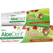 Optima Promo Aloe Dent Strawberry Children\'s Toothpaste 3 Years+, 50ml & Triple Action Toothpaste 100ml & Mouthwash 250ml & Подарък торбичка