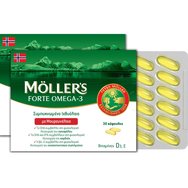 Moller’s Forte Omega-3 Масло от черен дроб на треска 150caps (5x30caps)