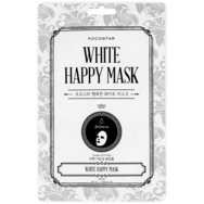 Kocostar White Happy Face Mask 25ml - Напоена маска за лице с ниацинамид за блясък Kocostar White Happy Face Mask 25ml - Напоена маска за лице с ниацинамид за блясък