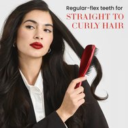 Tangle Teezer The Ultimate Detangler Straight & Curly Hairbrush Четка за лесно разплитане за силна и къдрава коса 1 брой - Devil Wears Prada Red