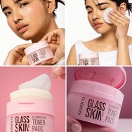 Kimoco Glass Skin Illuminating Face Toner Pads 60 бр