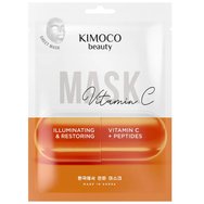 Kimoco Beauty Ilustrating & Restoring Peptides & Vitamic C Face Sheet Mask 23ml Kimoco Beauty Ilustrating & Restoring Peptides & Vitamic C Face Sheet Mask 23ml