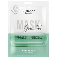 Kimoco Beauty Regulating & Toning Green Tea & Postbiotics Face Sheet Mask 23ml