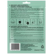 Kimoco Beauty Regulating & Toning Green Tea & Postbiotics Face Sheet Mask 23ml