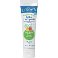 Dr.Browns Fluoride-Free Baby Toothpaste 40g, Ябълка - Круша