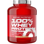 Scitec Nutrition 100% Whey Protein Professional Peanut Butter 2350 g - Хранителна добавка с чист суроватъчен протеин, обогатен с аминокиселини за развитие на мускулите Scitec Nutrition 100% Whey Protein Professional Peanut Butter 2350 g - Хранителна добавка с чист суроватъчен протеин, обогатен с аминокиселини за развитие на мускулите