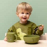 Trixie Silicone Spoon 4m+ 2 бр - Mr. Dino Trixie Silicone Spoon 4m+ 2 бр - Mr. Dino