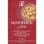 Novofertil Fem Хранителна добавка със специално разработена формула за жени с комплекс от витамини, микроелементи, аминокиселини, Q10 & инозитол за подпомагане на хормоналния баланс & фертилитета 60tabs Novofertil Fem Хранителна добавка със специално разработена формула за жени с комплекс от витамини, микроелементи, аминокиселини, Q10 & инозитол за подпомагане на хормоналния баланс & фертилитета 60tabs