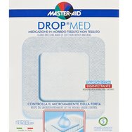 Master Aid Drop Med Woundpad with Antibacterial Substance 12.5x12.5cm 5 бр - Залепващи, незалепващи марли, импрегнирани с дезинфектант