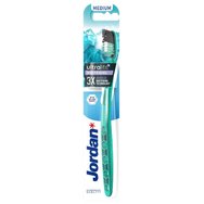 Jordan Ultralite 3x Advanced Whitening Medium Toothbrush 1 бр - Зелено - Мека избелваща четка за зъби с влакна