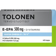 Tolonen E-EPA 500mg & Vitamin D 40caps