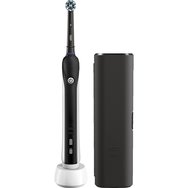 Oral-B Pro 750 3D CrossAction Black Edition Електрическа четка за зъби и куфар за подарък 1 бр