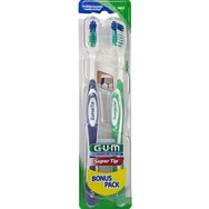 Gum Sunstar Super Tip Bonus Pack Medium Toothbrush Лилаво - зелено 2 части, код 463