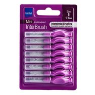 Intermed Ergonomic InterBrush Mini 8 бр Size 6 - 1.1mm - Интердентални четки с лилава дръжка Intermed Ergonomic InterBrush Mini 8 бр Size 6 - 1.1mm - Интердентални четки с лилава дръжка