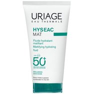 Uriage Eau Thermale Hyseac Mat Spf50+ Mattifying Hydrating Fluid 50ml - Хидратиращ, слънцезащитен, флуиден крем за лице с матова текстура с много висока защита за смесена към мазна кожа против лъщене