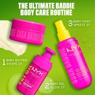 Nyx Professional Makeup Hair & Body Fragrance Mist Хидратиращ спрей за коса & тяло с аромат на сладка ванилия & бита сметана 160ml - Suga Baddie
