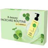 Natura Siberica Promo C+Cica Oil To Foam Face Cleanser 150ml & Face Cleanser Gel 150ml & Lip Scrub 10ml & Face Lotion 150ml & Face Serum 50ml & Cream Spf20, 50ml & Eye Patch 60 Броя - Почистващо олио с хиалуронова киселина, с помпа & Гел за дълбоко почистване, с помпа & Scrub за гладки устни & Тонизиращ лосион с витамин C & Серум за лице за сияйна кожа & Хидратиращ крем с висока защита & Patches за очи с витамин C