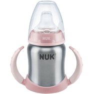 Nuk First Choice Learner Cup Розова тренировъчна бутилка от неръждаема стомана 6-18m 125ml