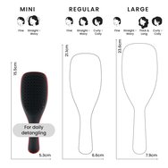 Tangle Teezer The Ultimate Detangler Mini Straight & Curly Hairbrush Четка за лесно разплитане за силна и къдрава коса 1 брой - Devil Wears Prada Red Tangle Teezer The Ultimate Detangler Mini Straight & Curly Hairbrush Четка за лесно разплитане за силна и къдрава коса 1 брой - Devil Wears Prada Red